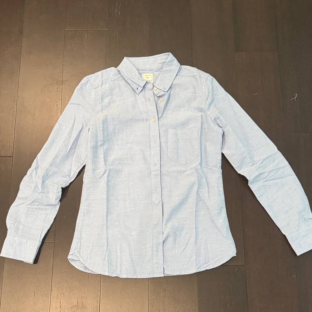 Gap Shrunken Boyfriend Button Down Oxford Shirt - Picture 3 of 5